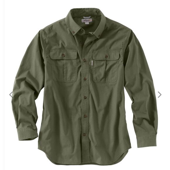 EUC Carhartt Foreman Long Sleeve Work Shirt, Moss, Sz. Large - Picture 2 of 12